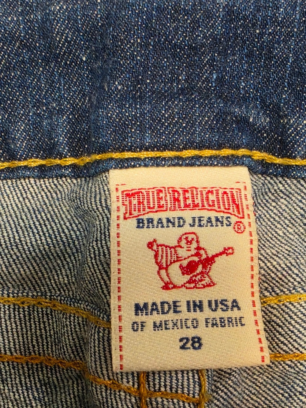 True Religion Women's Skinny Jeans in Dark Indigo with Contrast Stitching - Picture 8 of 8
